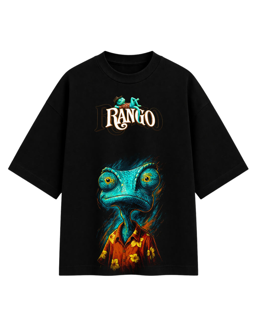 Rango Premium Oversized T-Shirt – Black