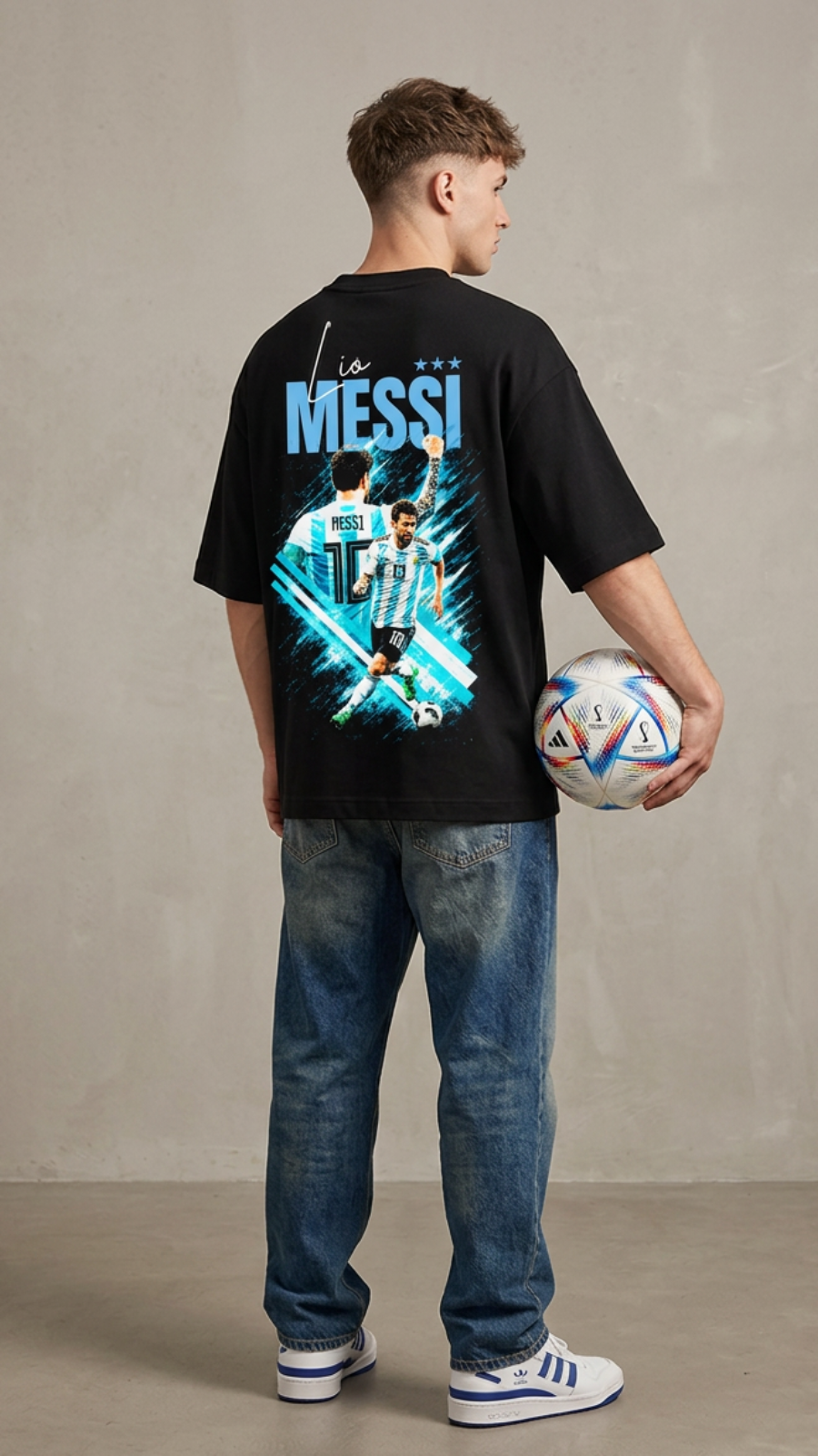Lio Messi Oversized T-Shirt | FIFA World Cup Fan Edition