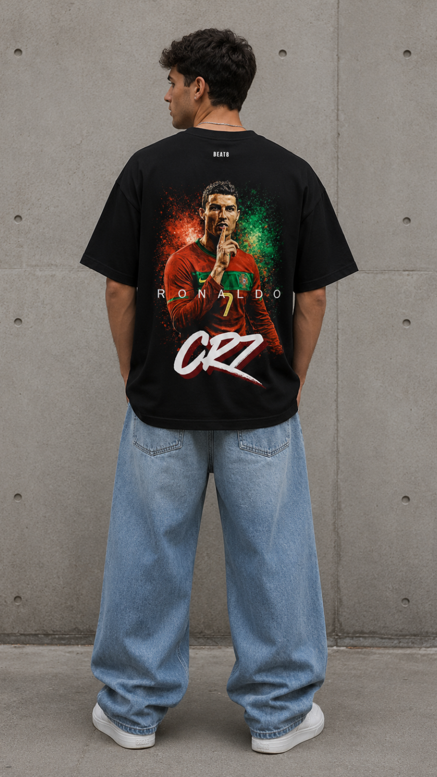 CR7 Ronaldo Oversized T-Shirt | Football Fan Edition