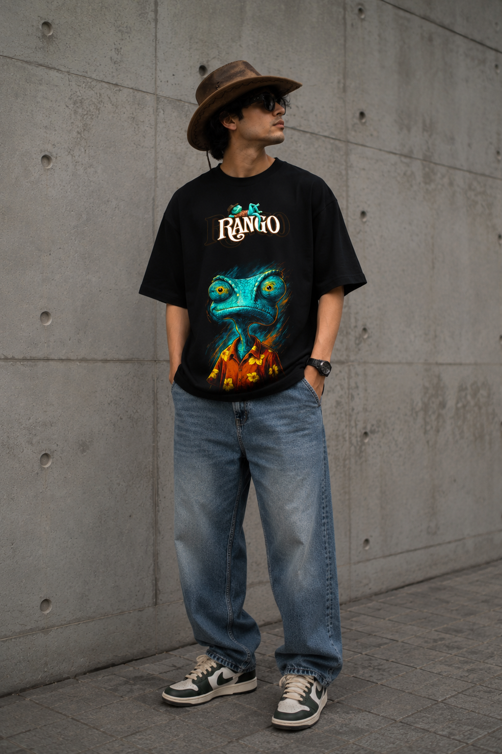 Rango Premium Oversized T-Shirt – Black