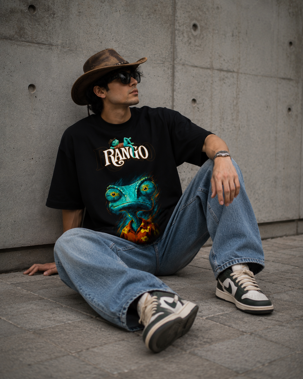 Rango Premium Oversized T-Shirt – Black