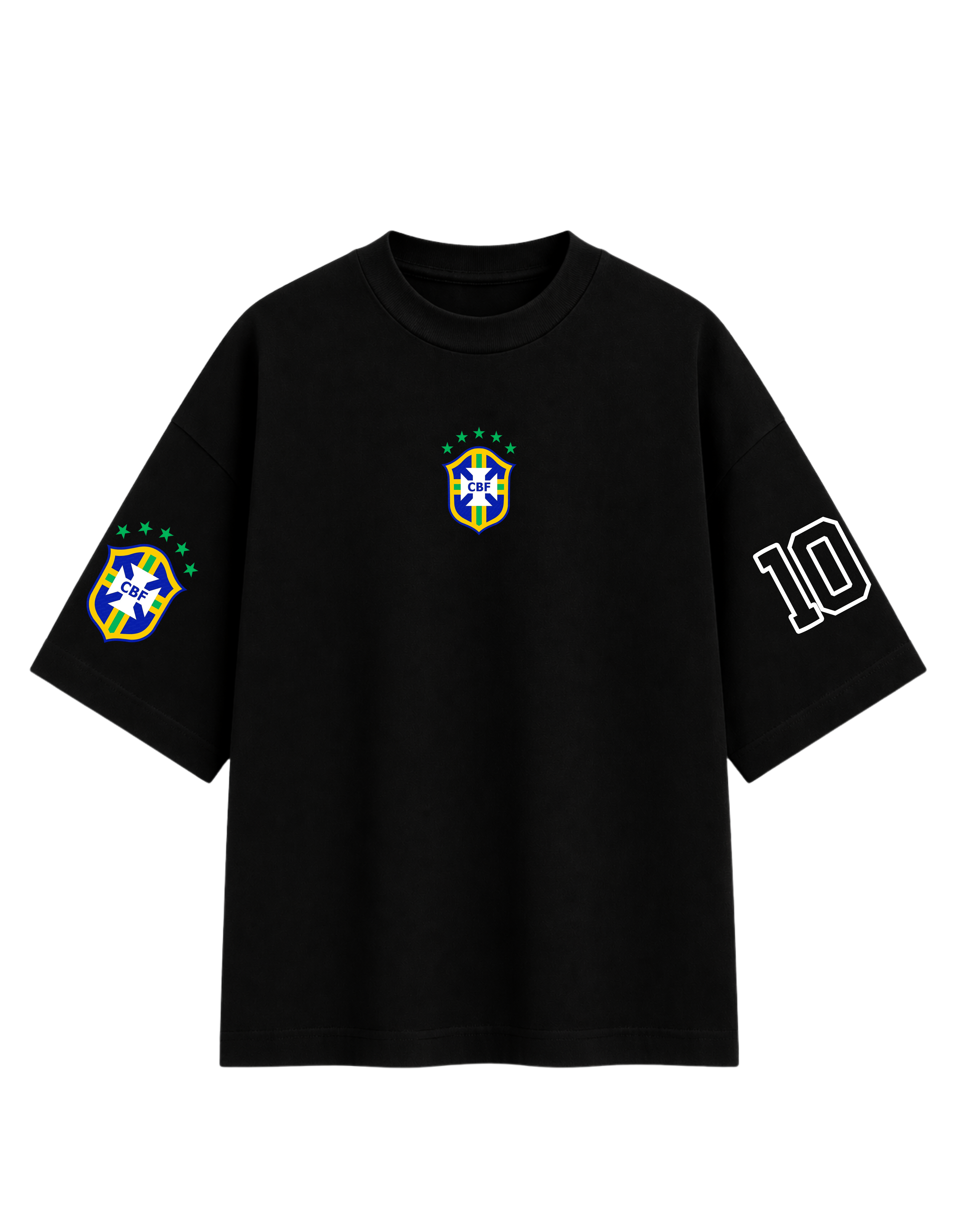 10 Neymar Jr Oversized T-Shirt | Brasil Football Fan Edition