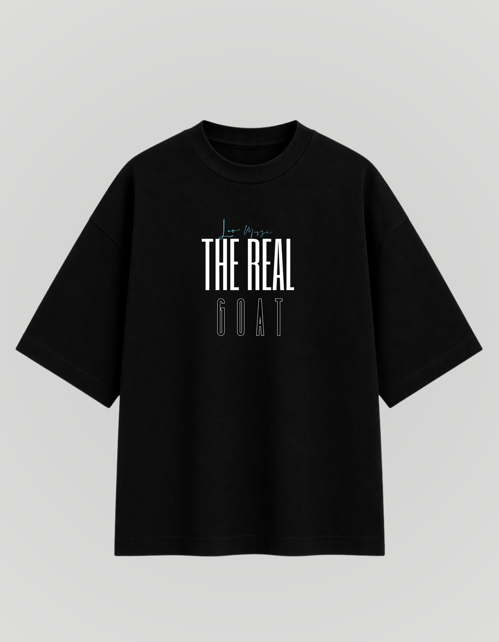 The Real GOAT Messi Inspired Oversized T-Shirt