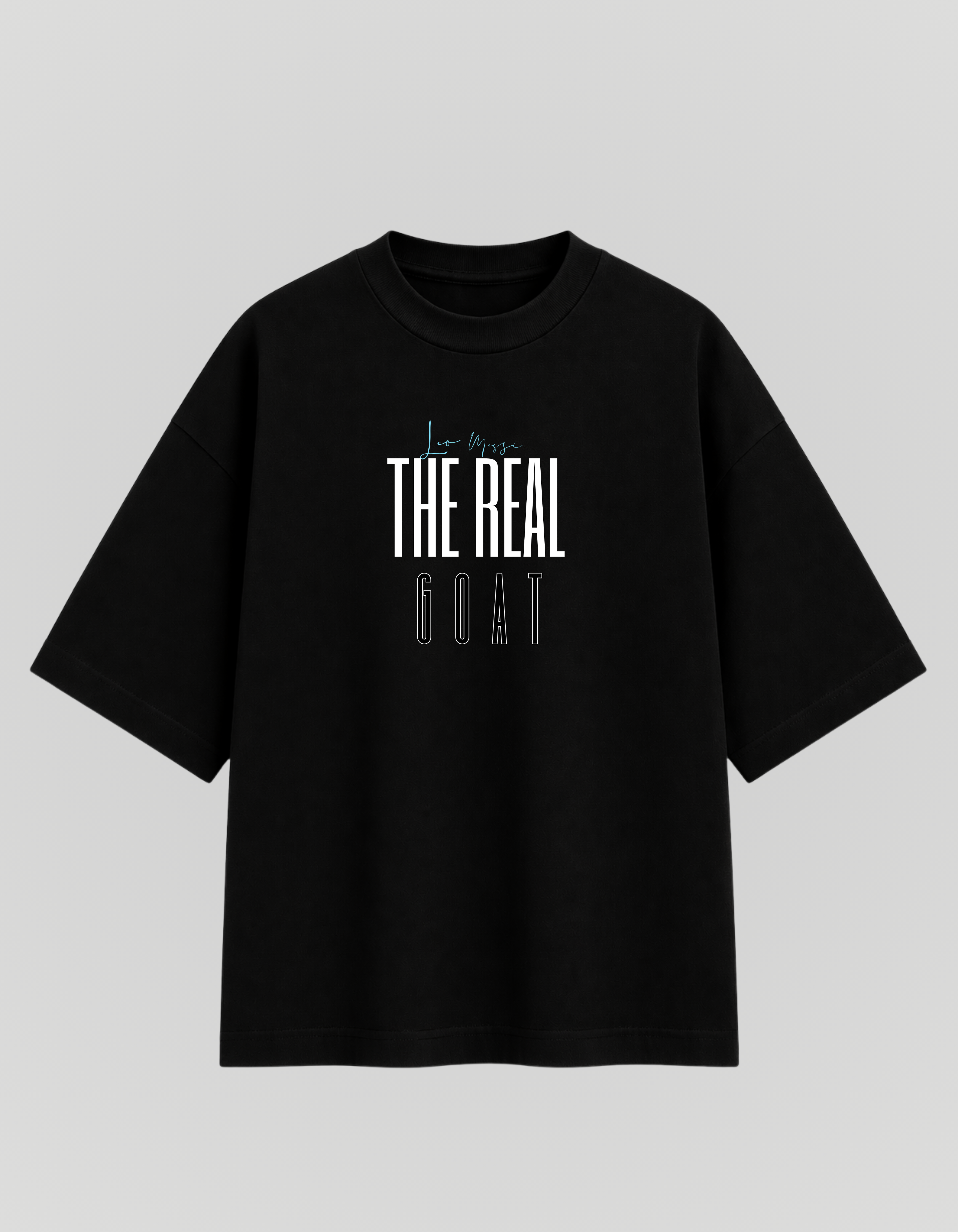 The Real GOAT Messi Inspired Oversized T-Shirt