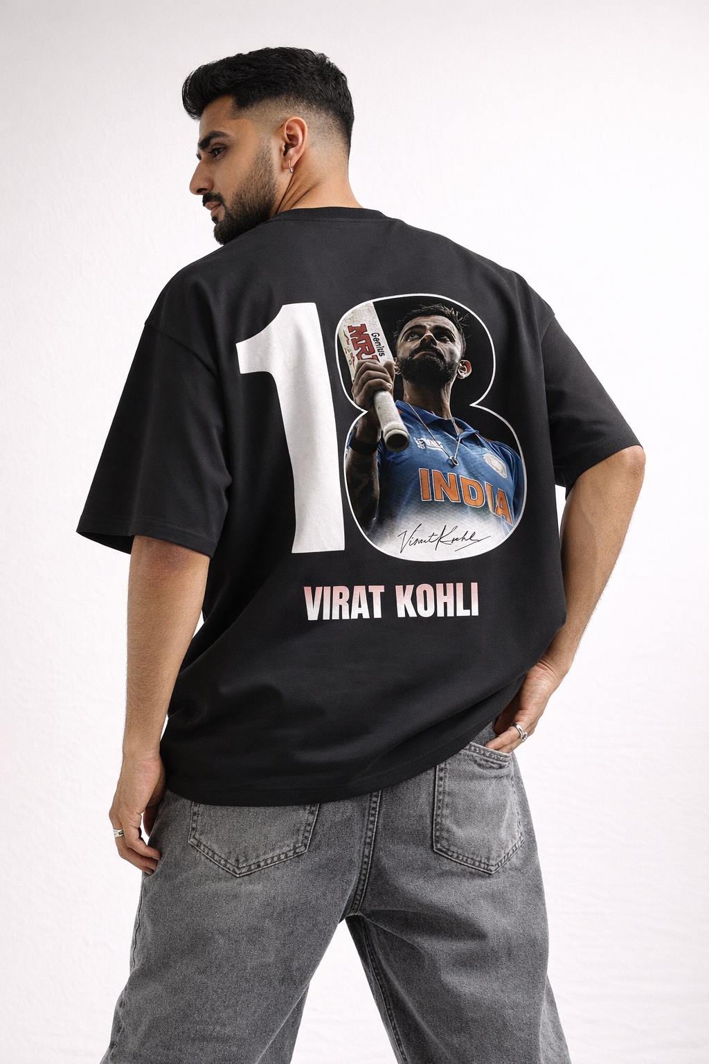 King 18 Cricket Oversized T-Shirt
